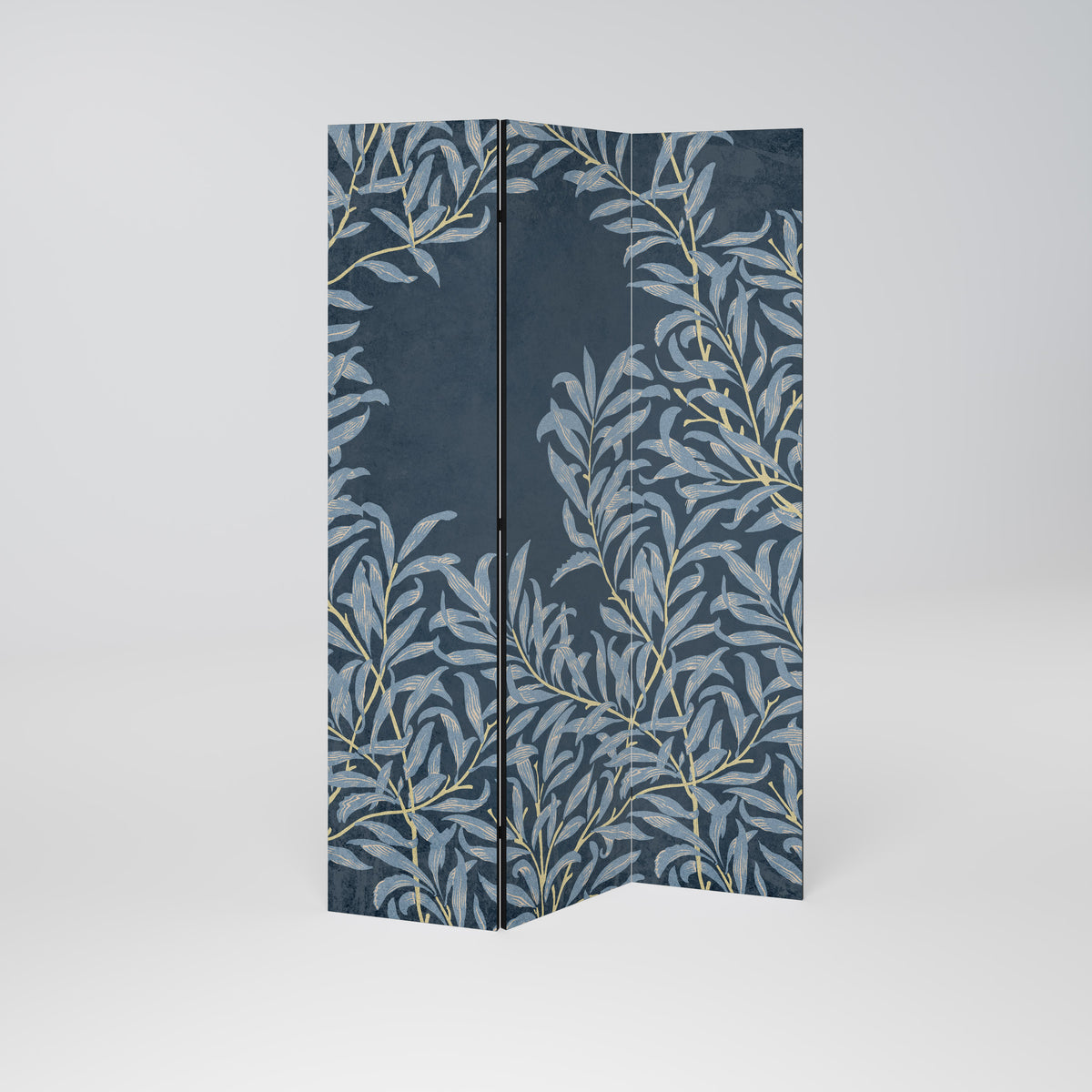 BLUE LEAVES 3-teiliger Paravent