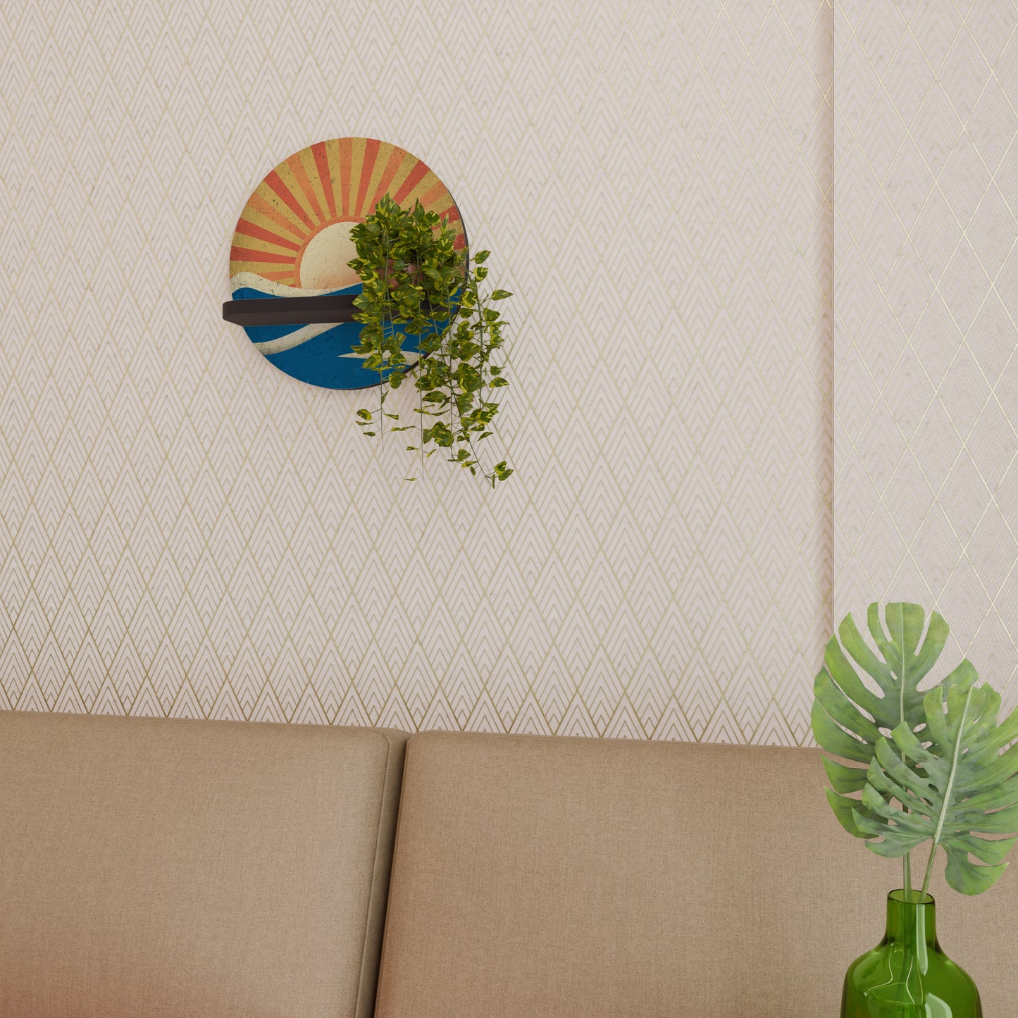 SUNNY SLIDE Art Shelf