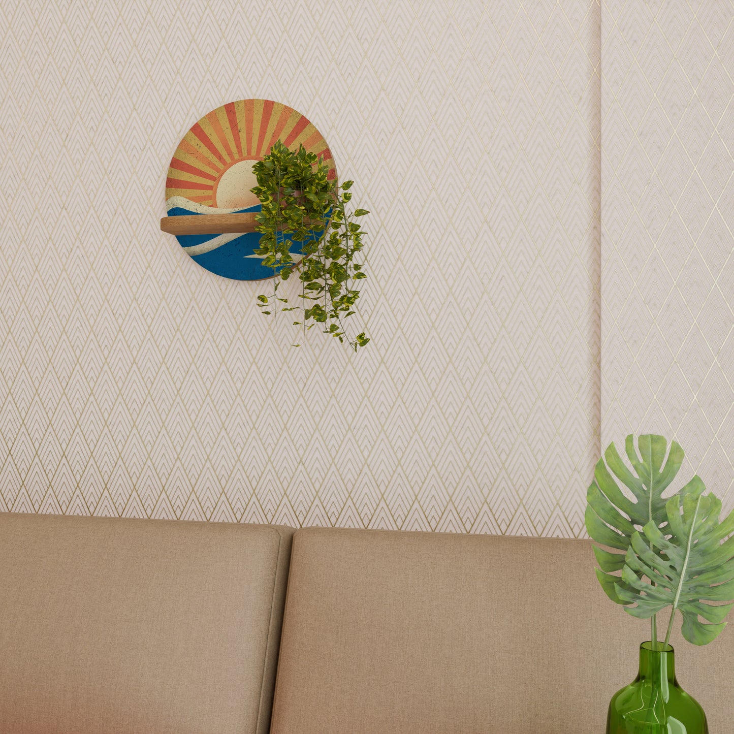 SUNNY SLIDE Art Shelf