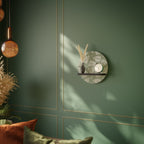 LEAVES ON GREEN Decorative Art Shelf