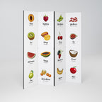 FRUIT LESSON 4-Panel Room Divider
