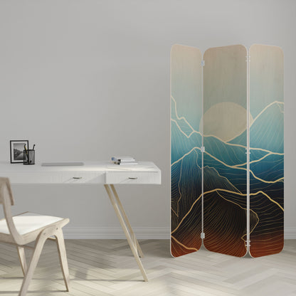 LUNAR SECRETS 3-Panel Plywood Room Divider