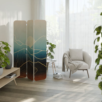 LUNAR SECRETS 3-Panel Plywood Room Divider