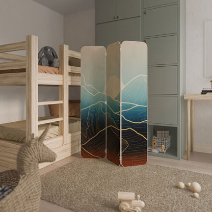 LUNAR SECRETS 3-Panel Plywood Room Divider