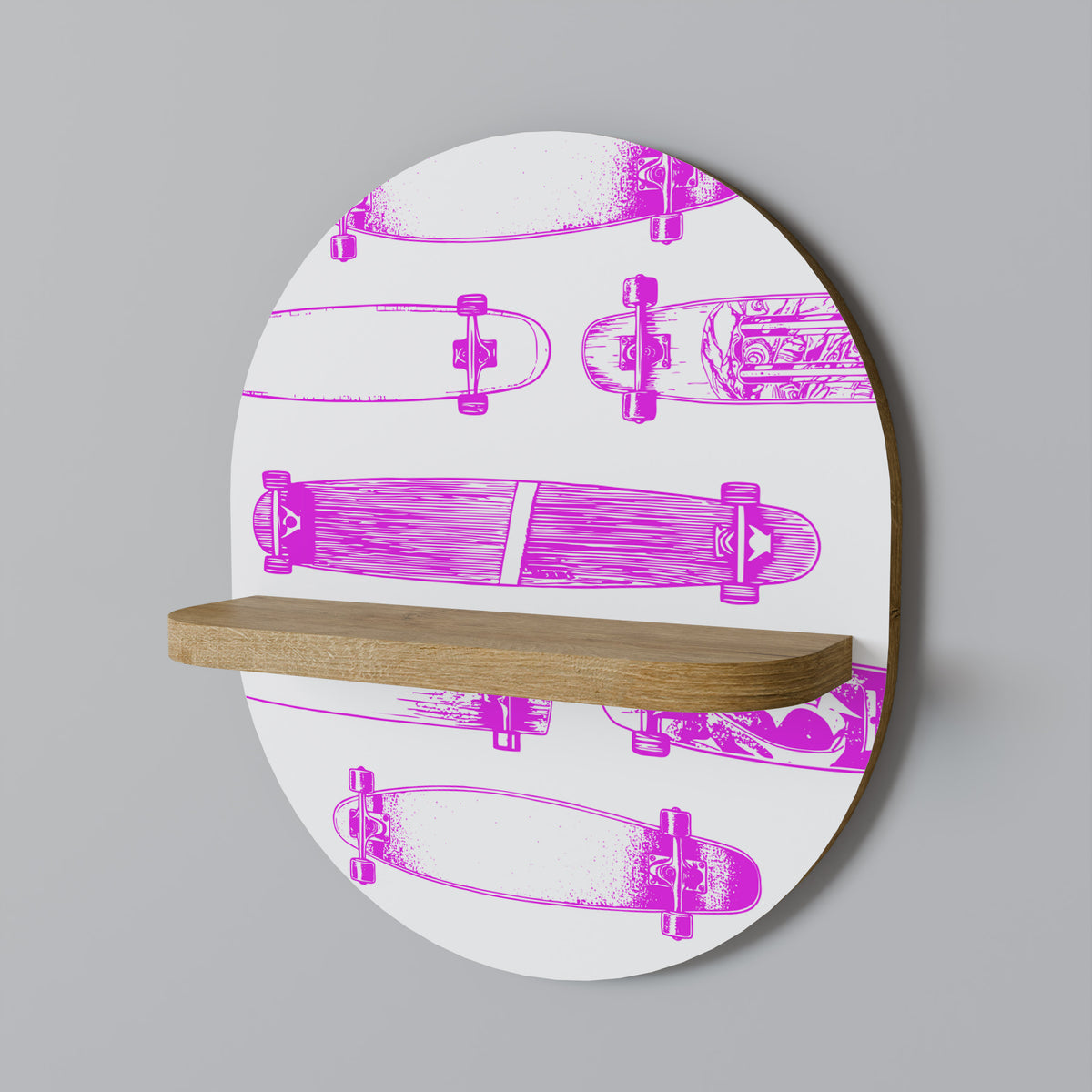 SKATEBOARD SKETCH Dekoratives Wandregal