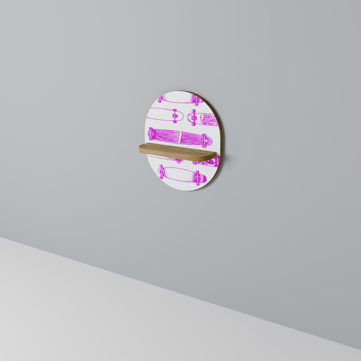 SKATEBOARD SKETCH Dekoratives Wandregal