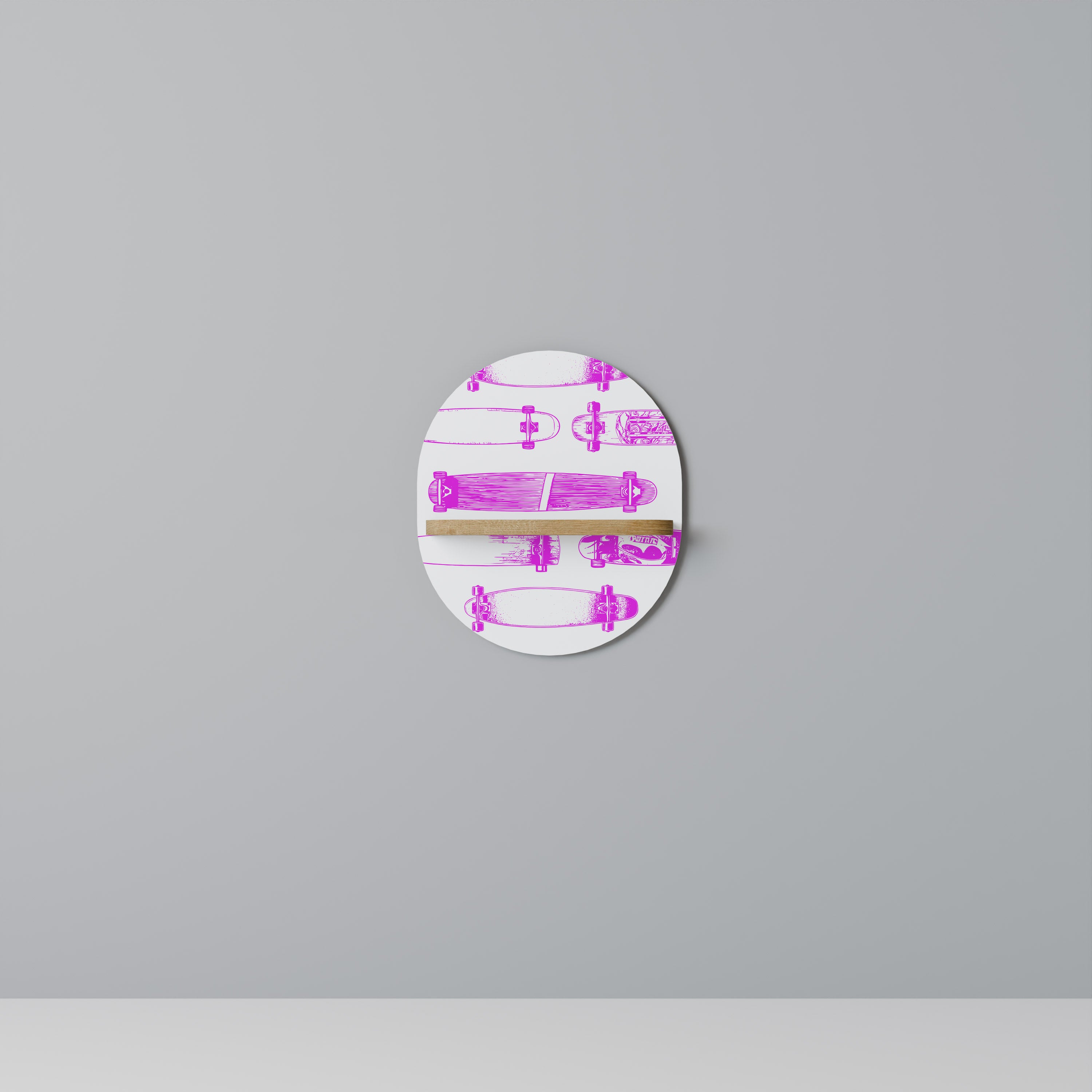 SKATEBOARD SKETCH Decorative Art Shelf