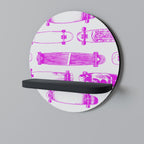 SKATEBOARD SKETCH Decorative Art Shelf
