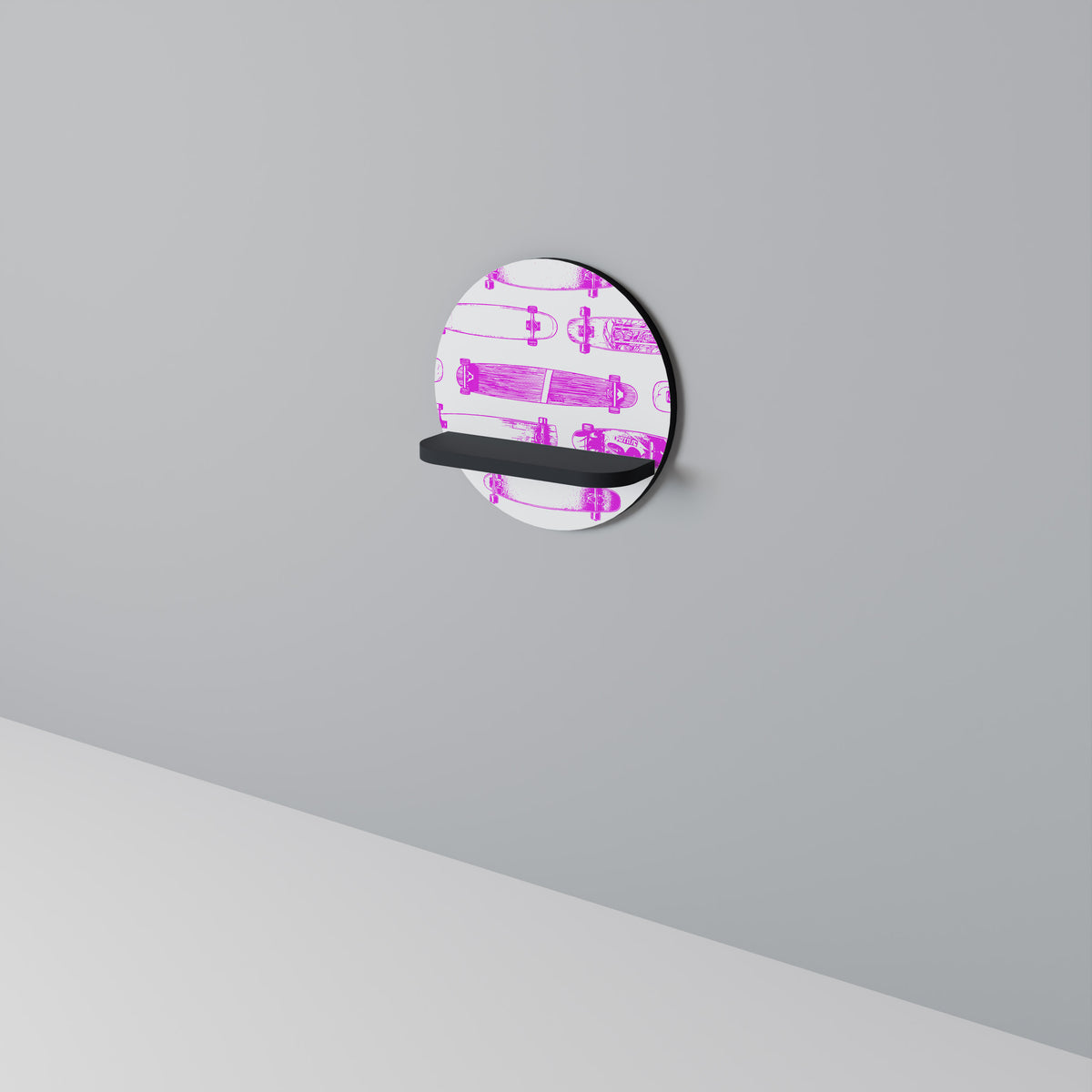 SKATEBOARD SKETCH Dekoratives Wandregal