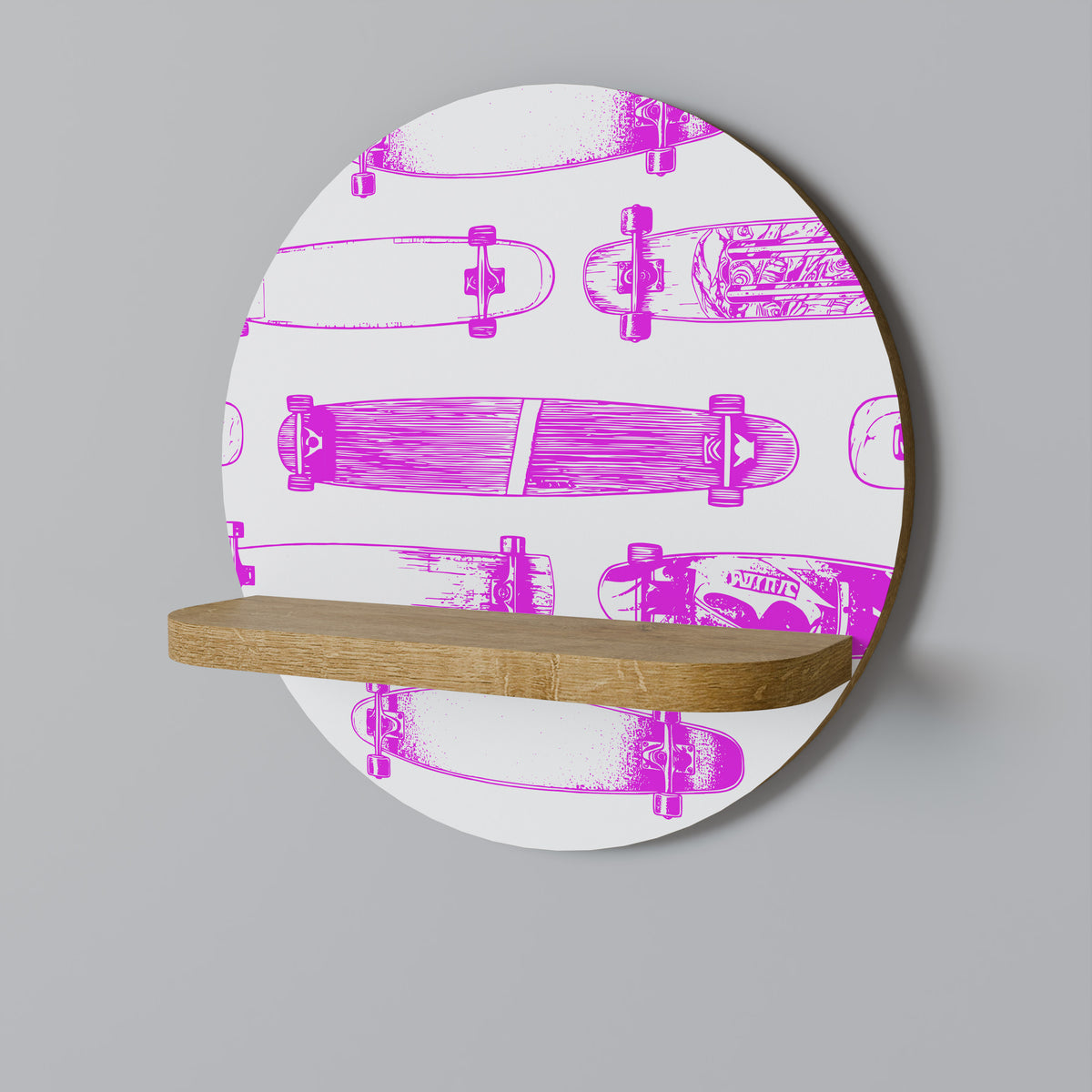 SKATEBOARD SKETCH Dekoratives Wandregal