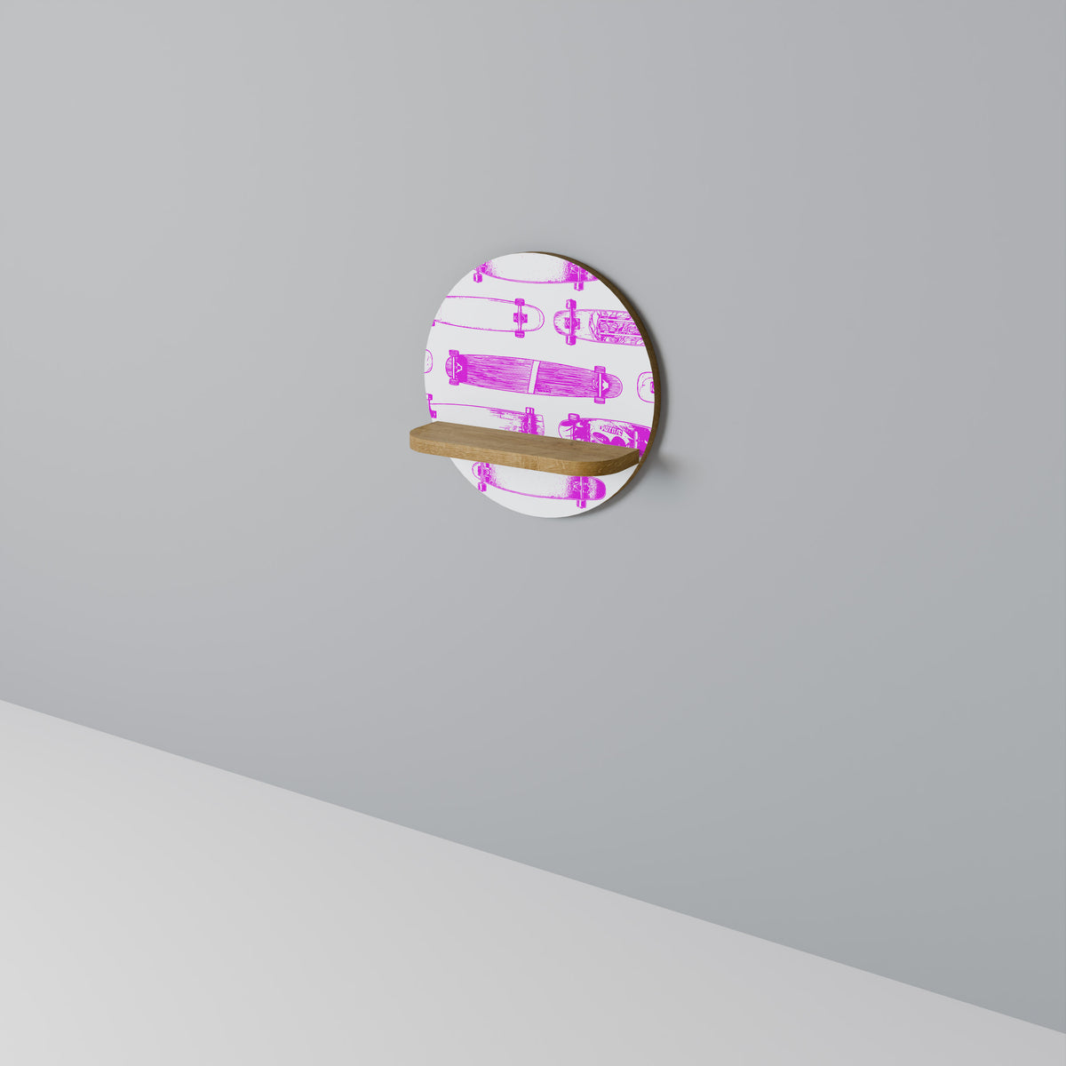 SKATEBOARD SKETCH Dekoratives Wandregal