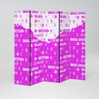SKATEBOARD MAGENTA Biombo de 5 paneles