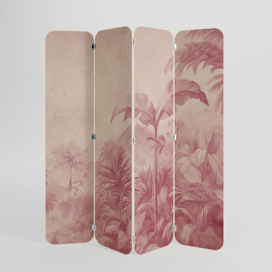 SWEET TROPICS 4-Panel Plywood Room Divider