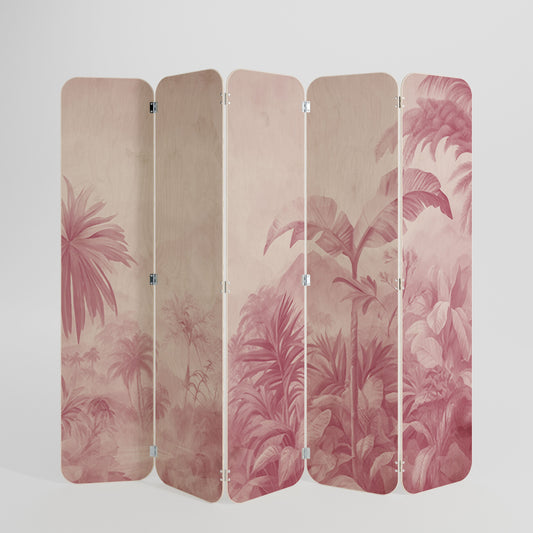 SWEET TROPICS 5-Panel Plywood Room Divider