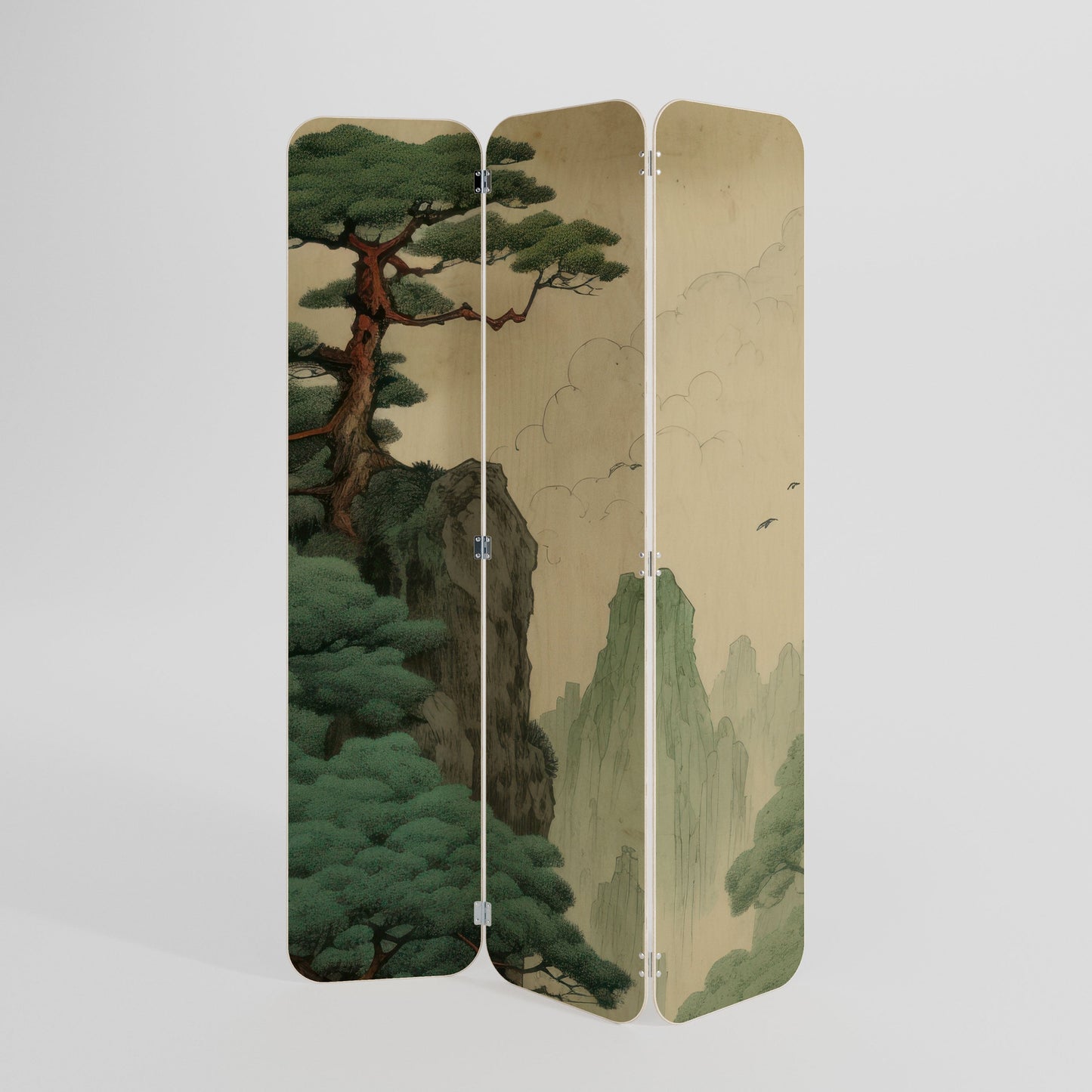 VERDURE ABYSS 3-Panel Plywood Room Divider