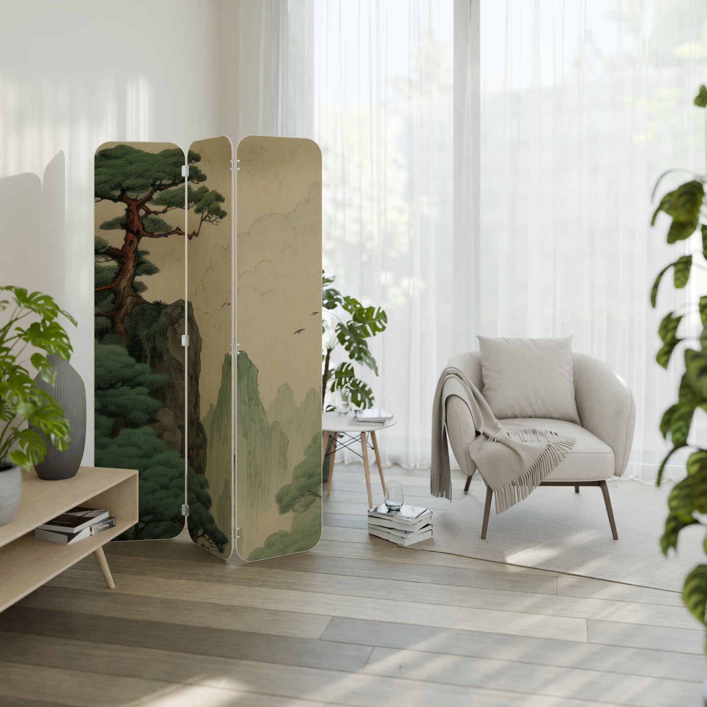 VERDURE ABYSS 3-Panel Plywood Room Divider