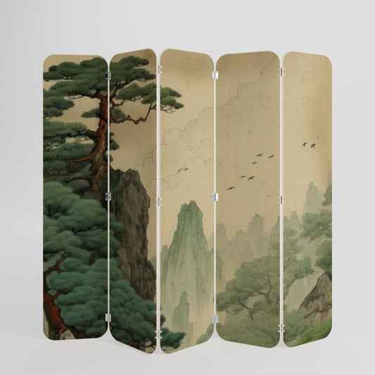 VERDURE ABYSS 5-Panel Plywood Room Divider