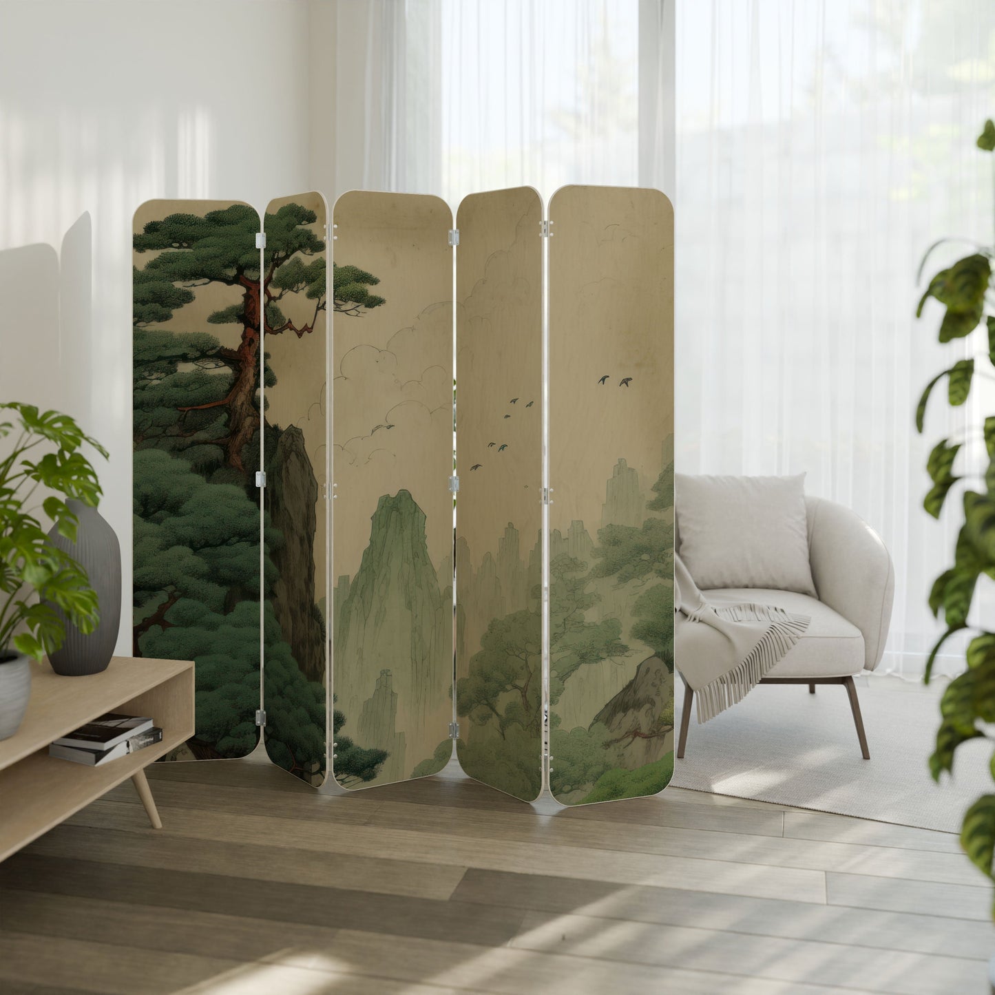 VERDURE ABYSS 5-Panel Plywood Room Divider