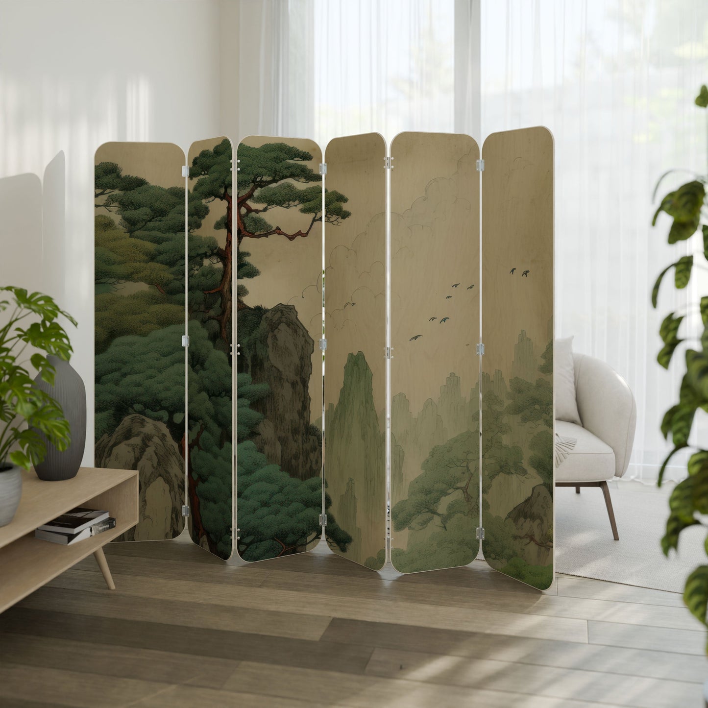 VERDURE ABYSS 6-Panel Plywood Room Divider