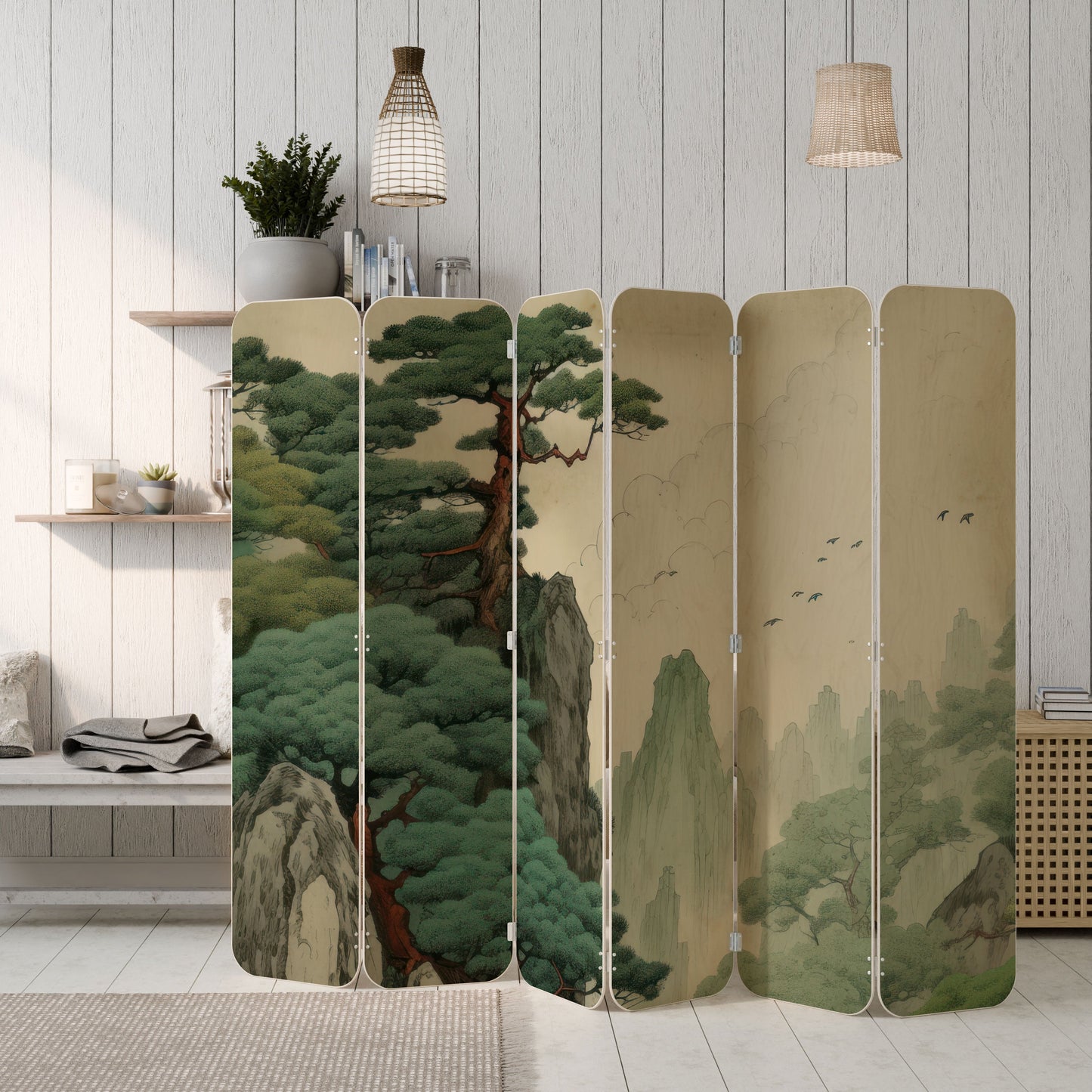 VERDURE ABYSS 6-Panel Plywood Room Divider