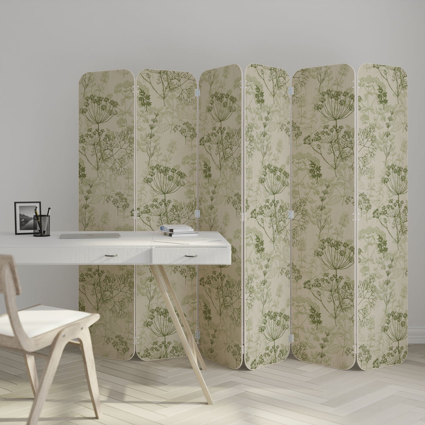 FENNEL BALDACHIN 6-Panel Plywood Room Divider