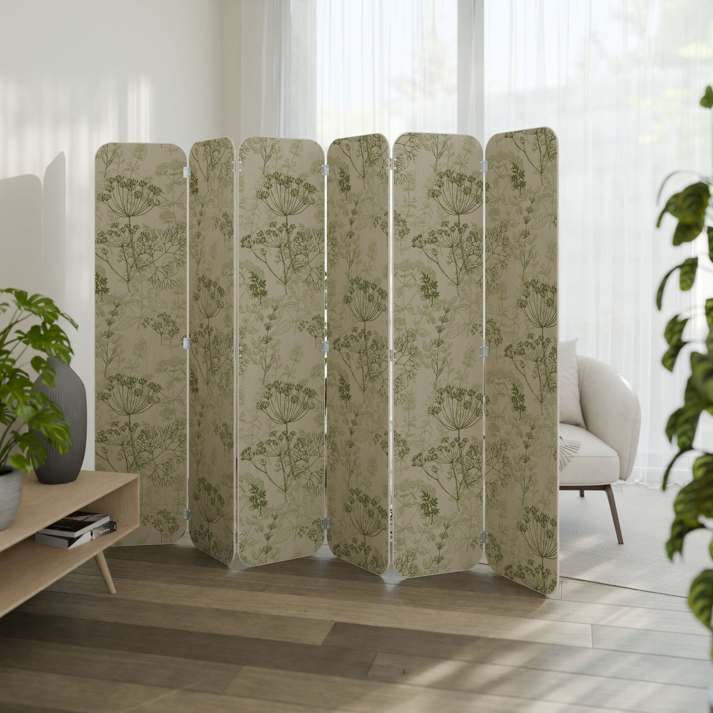 FENNEL BALDACHIN 6-Panel Plywood Room Divider