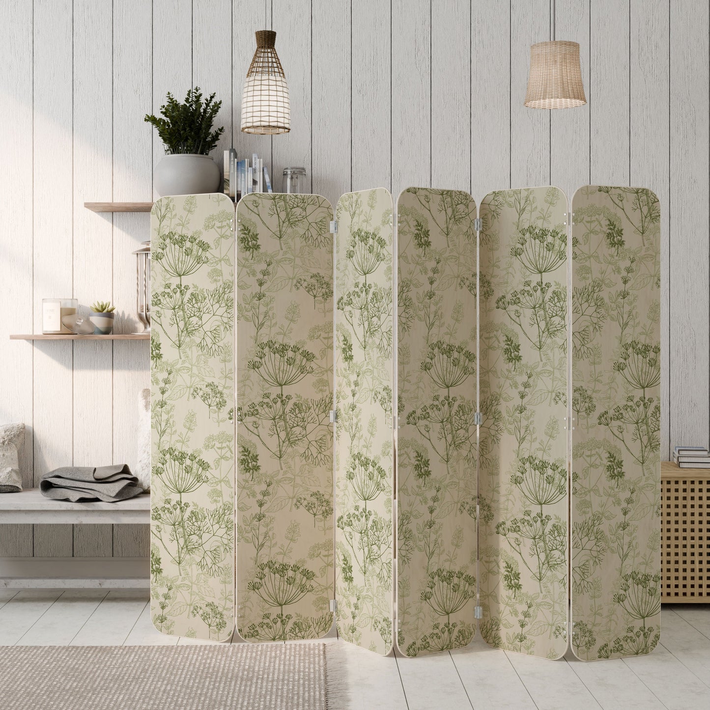 FENNEL BALDACHIN 6-Panel Plywood Room Divider