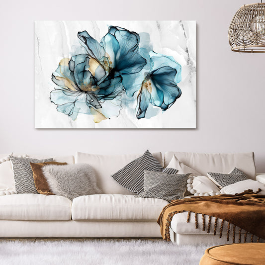 ELEGANT AQUARELLE Horizontal Canvas Print