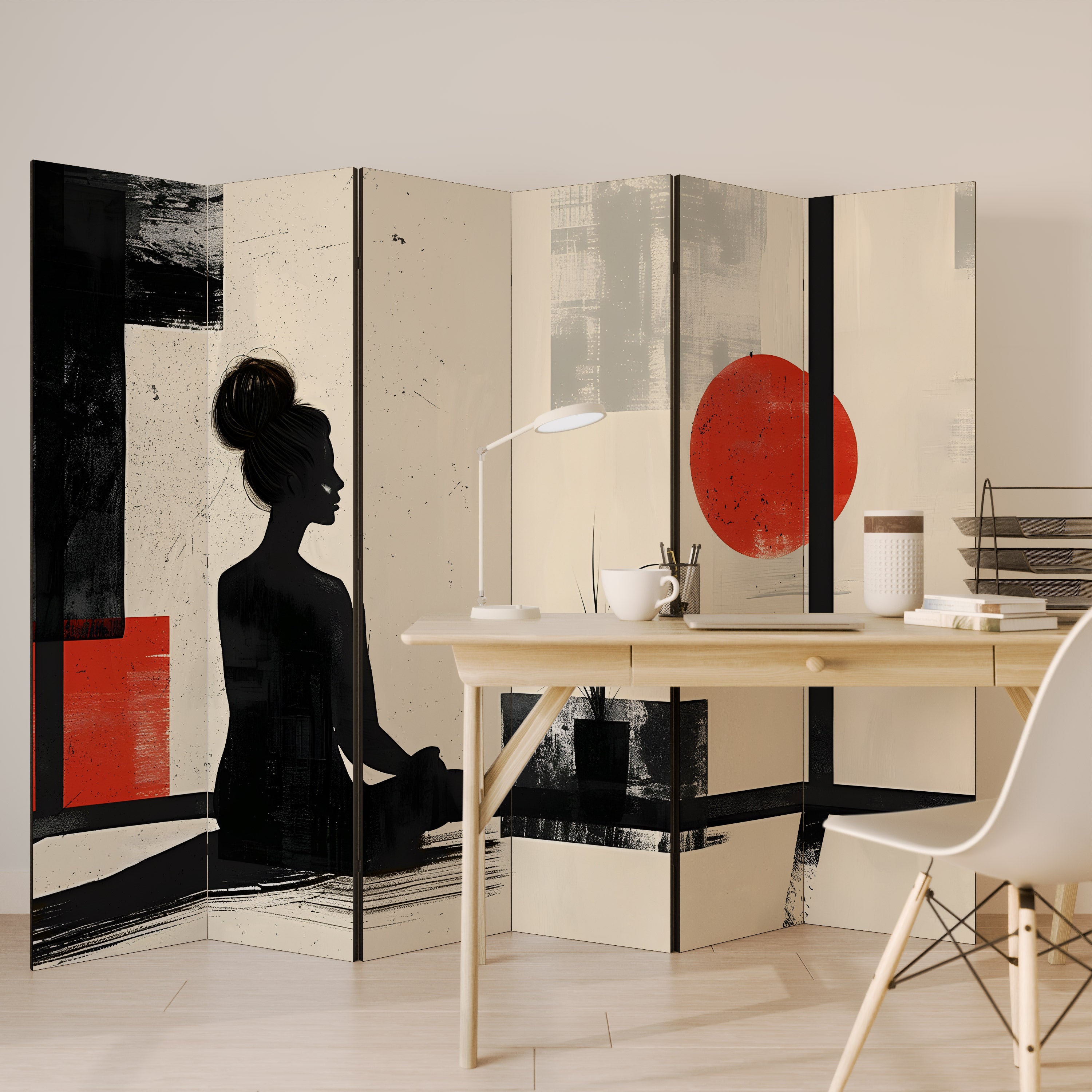 RED SUNSATION Παραβάν με 6 πάνελ