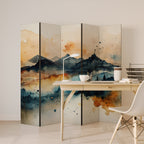 OMINOUS MOUNTAINS 5-Panel Room Divider