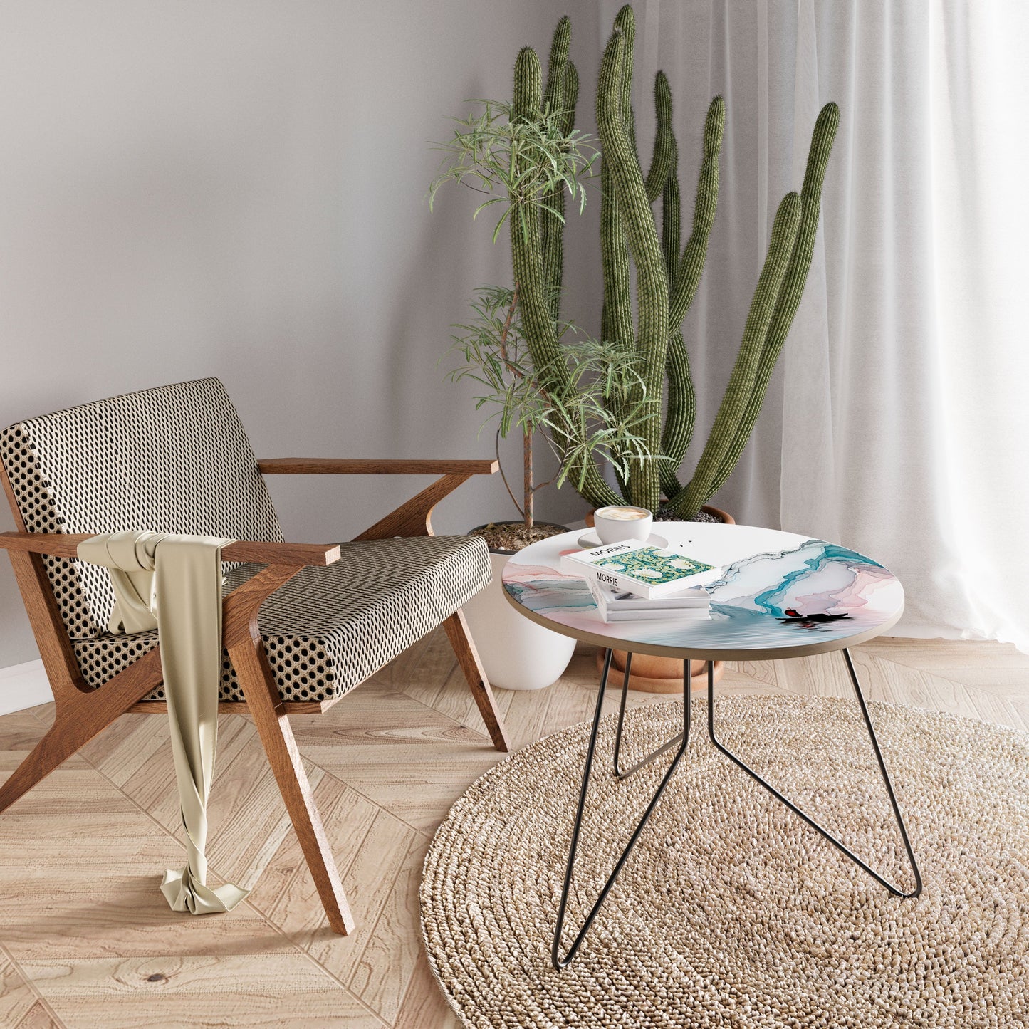 VELVET CROSSING Large Coffee Table