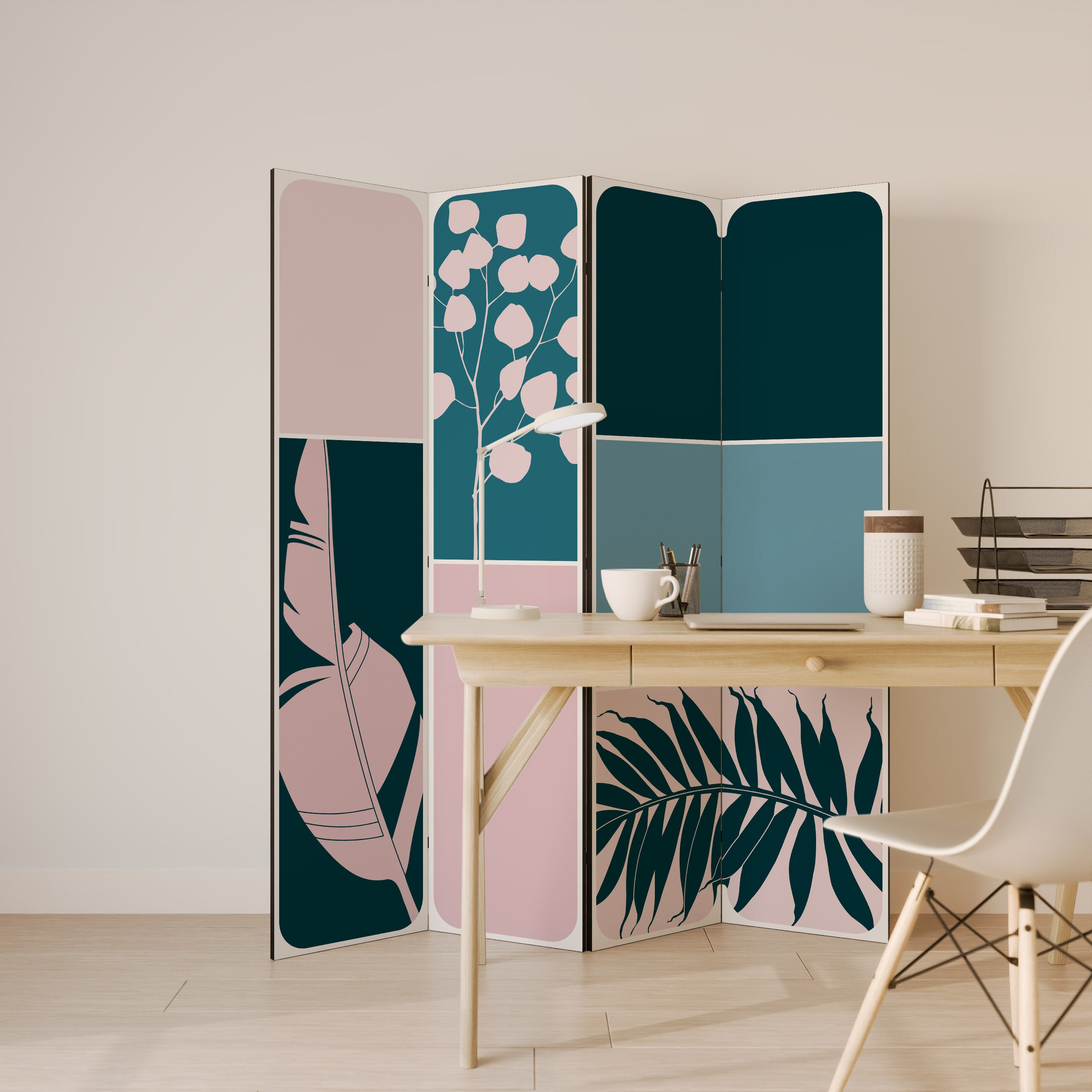 COMBINATION OF SHAPES Rumsavdelare 4 paneler