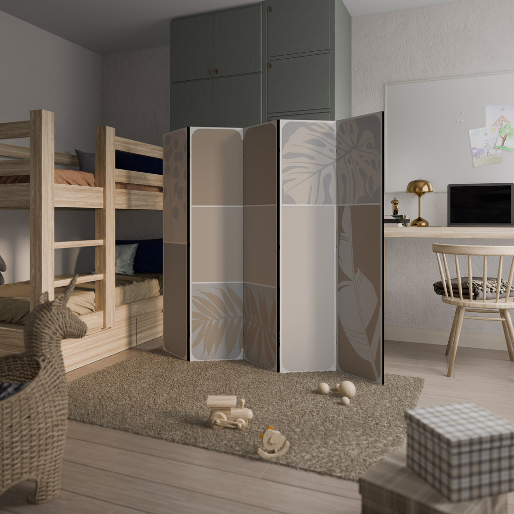 TROPICAL SHAPES 5-Panel Room Divider