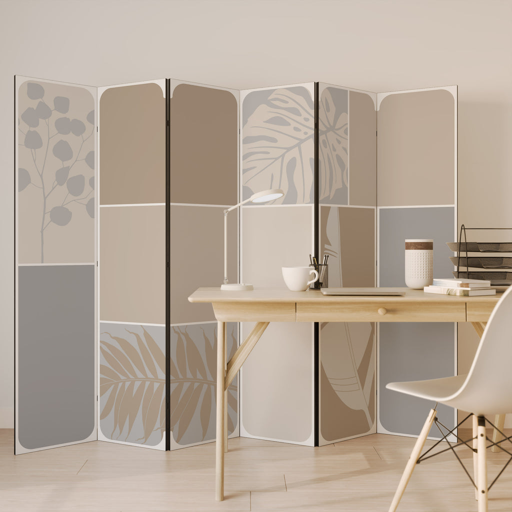 TROPICAL SHAPES 6-Panel Room Divider