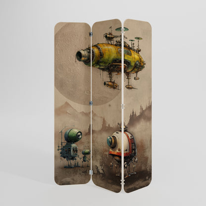 MACHINARIUM MACHINES 3-Panel Plywood Room Divider