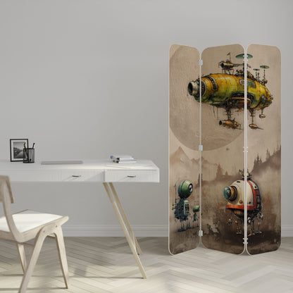 MACHINARIUM MACHINES 3-Panel Plywood Room Divider