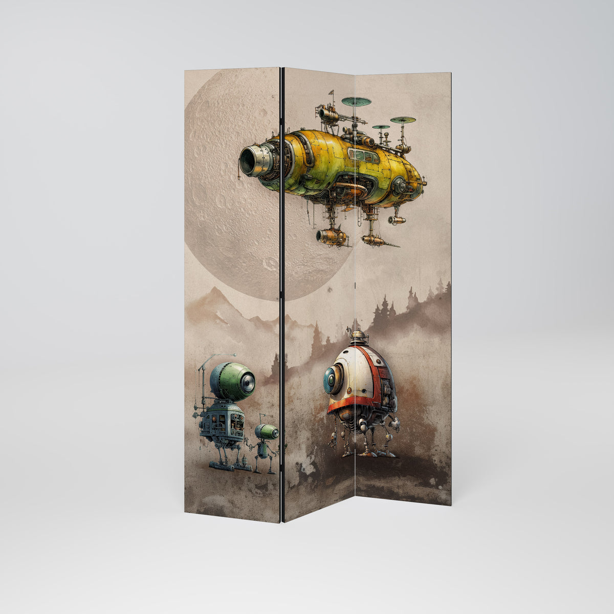 MACHINARIUM MACHINES Dekorativ rumsavdelare – 3 paneler