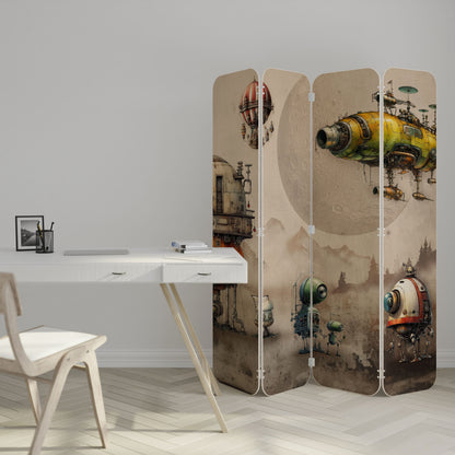 MACHINARIUM MACHINES 4-Panel Plywood Room Divider