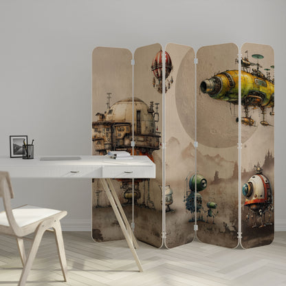 MACHINARIUM MACHINES 5-Panel Plywood Room Divider