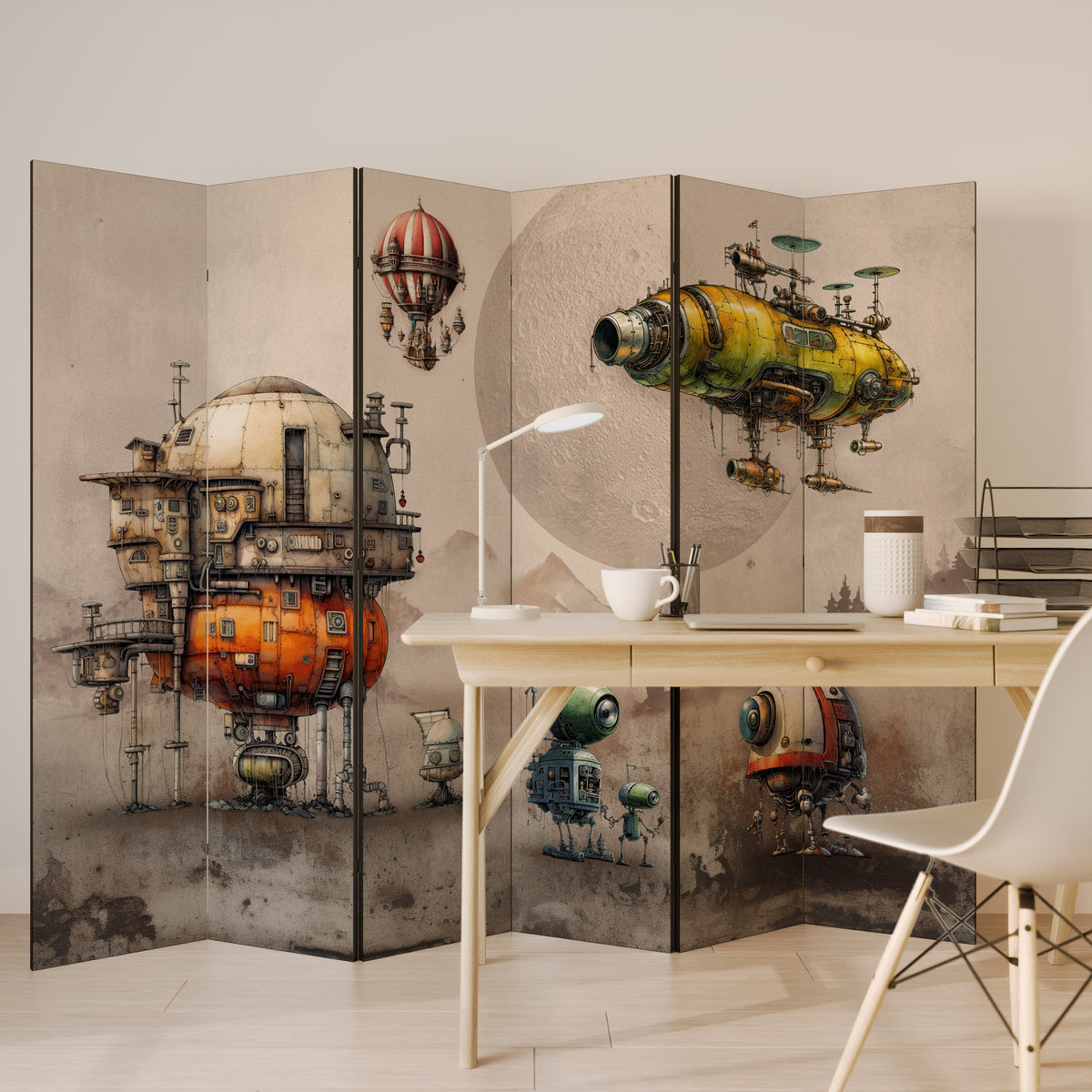 MACHINARIUM MACHINES 6-Panel Room Divider