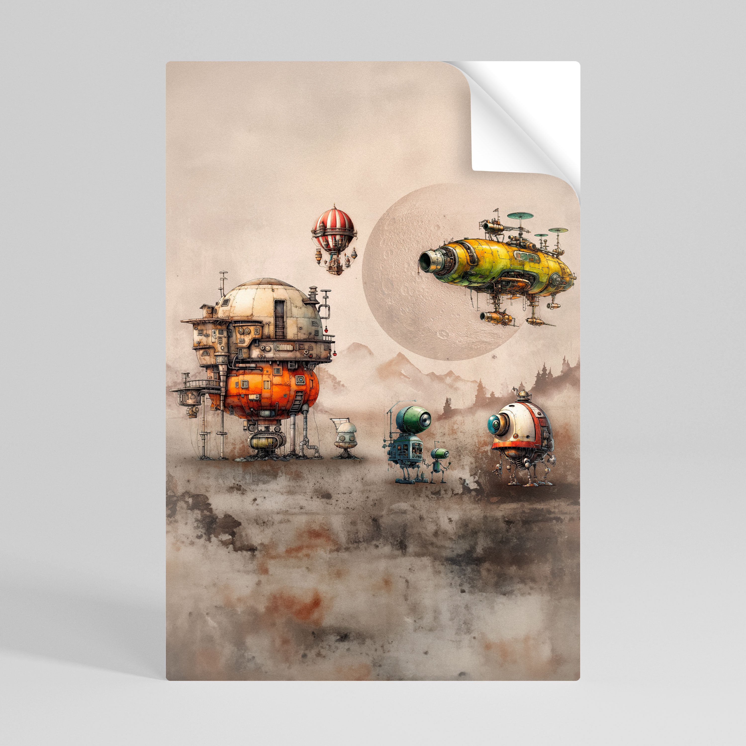 MACHINARIUM MACHINES Selbstklebendes Poster - Hochformat