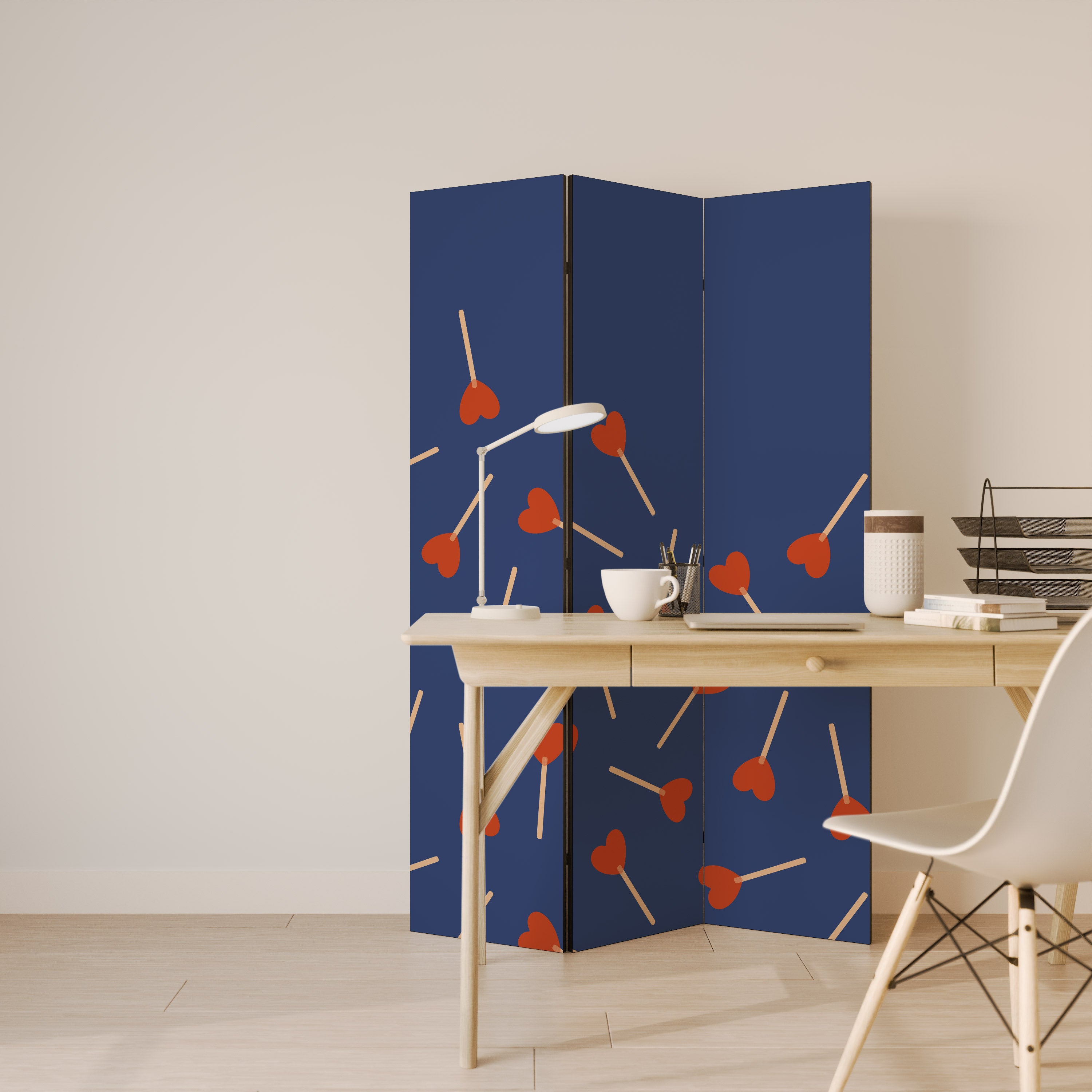 SWEET LOVE 3-Panel Room Divider