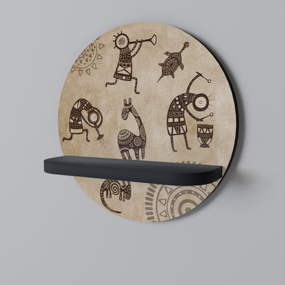 AFRICAN STYLE Art Shelf