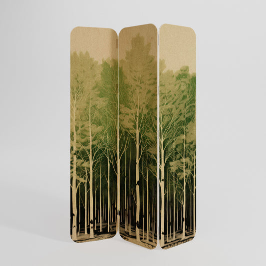 UNKNOWN NATURE 3-Panel Plywood Room Divider