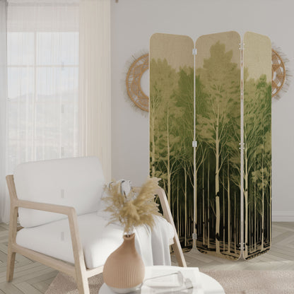 UNKNOWN NATURE 3-Panel Plywood Room Divider