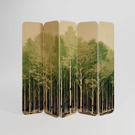 UNKNOWN NATURE 5-Panel Plywood Room Divider