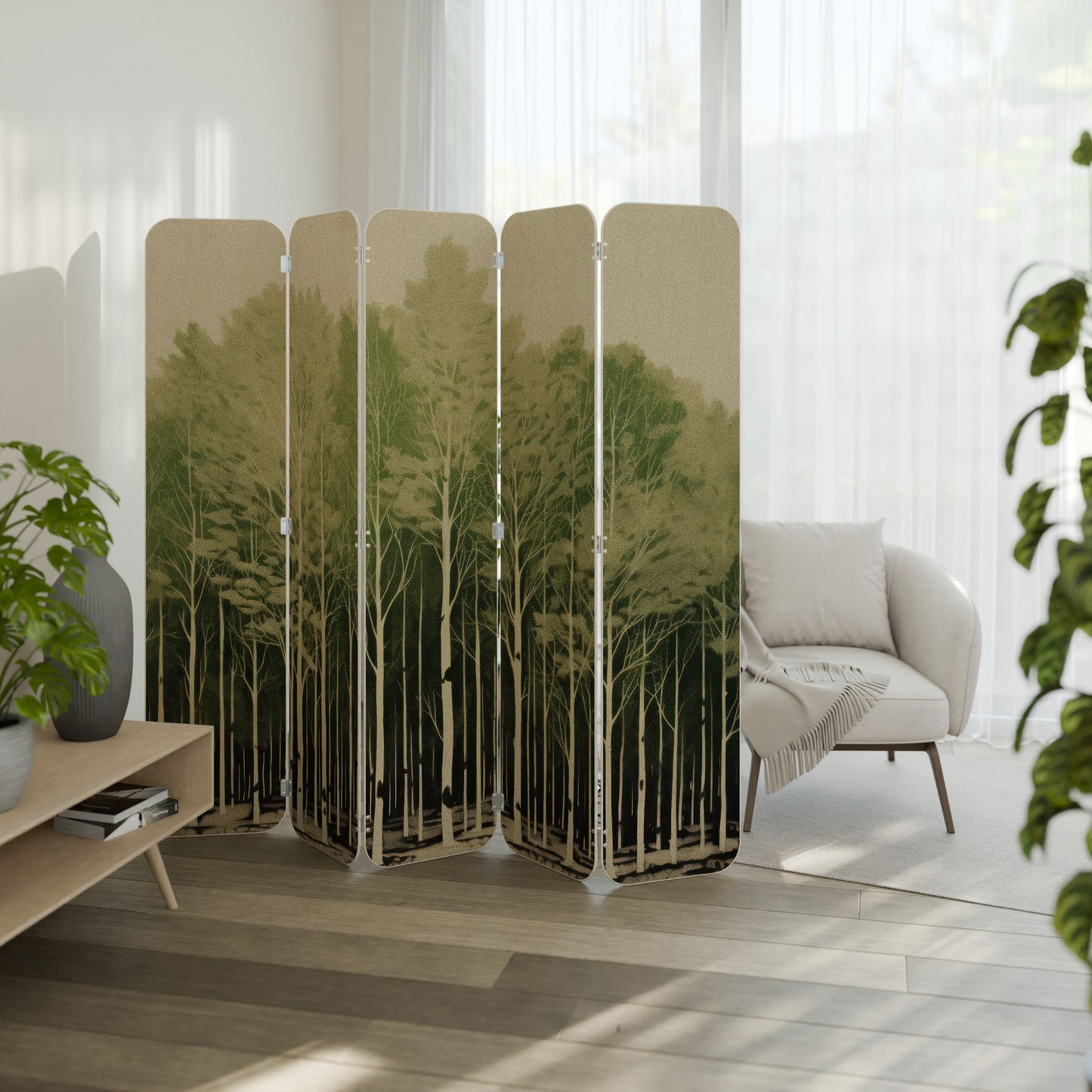 UNKNOWN NATURE 5-Panel Plywood Room Divider