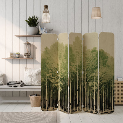 UNKNOWN NATURE 5-Panel Plywood Room Divider