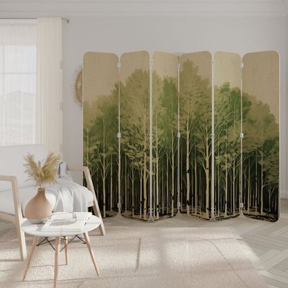 UNKNOWN NATURE 6-Panel Plywood Room Divider