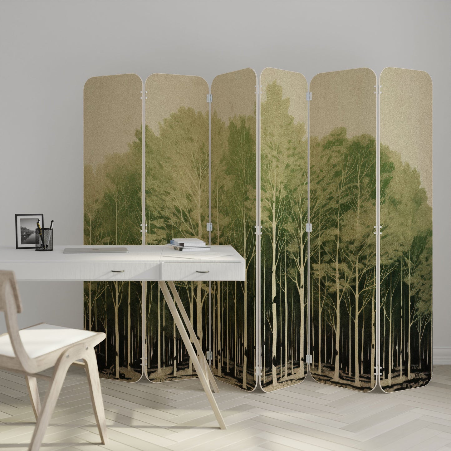 UNKNOWN NATURE 6-Panel Plywood Room Divider